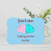 mr & mrsハート 招待状 (スタンド正面)