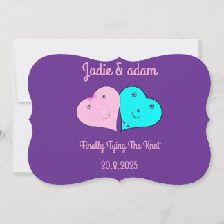 mr & mrsハート 招待状