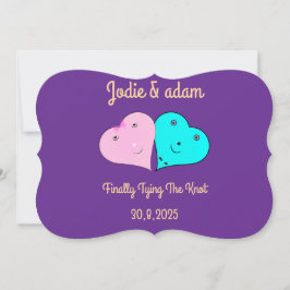 mr & mrsハート 招待状