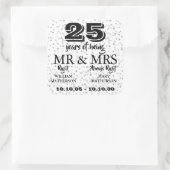 Mr Mrsライト おふたりの25周年記念シルバーハート スクエアシール (バッグ)