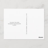 Mr.& Mrs.ありがとう |青 ポストカード (裏面)