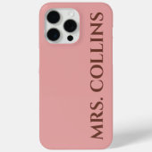 Mr & Mrs ウェディング | モダンカップルの記念日と名前 Case-Mate iPhoneケース (裏面)
