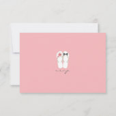 Mr. & Mrs.サマービーチサンダルビーチ結婚式RSVPカード 出欠カード (裏面)