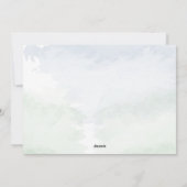 Mr.Mrs.シックな写真として私たちのエレガント初めてのクリスマス シーズンカード (裏面)