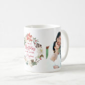Mr. Mrs.フローラ初めてのクリスマス写真 コーヒーマグカップ (正面右)