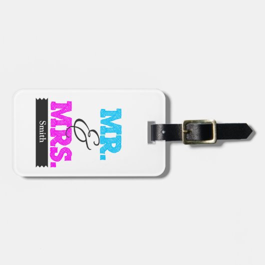 Mr & Mrs ラゲッジタグ (正面横)