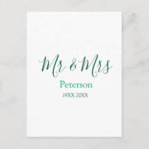 Mr. & Mrs. 姓 結婚 年の 結婚式 婚約