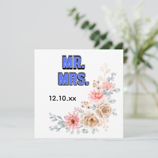 Mr. & Mrs. 招待状 (スタンド正面)