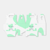 Mr & Mrs add family name date year wedding favor  フェイバーボックス (折り畳みなし)