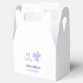 Mr & Mrs add family name date year wedding favor g フェイバーボックス (オープン)