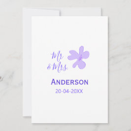Mr & Mrs add family name date year wedding favor g 招待状