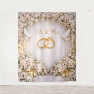 Mr. & Mrs. backdrop タペストリー