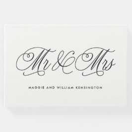 Mr.Mrs. EDITABLE COLORのゲスト結婚ブック ゲストブック