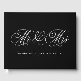 Mr.Mrs. EDITABLE COLORのゲスト結婚ブック ゲストブック