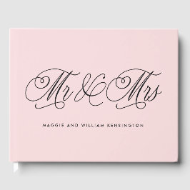 Mr.Mrs. EDITABLE COLORのゲスト結婚ブック ゲストブック