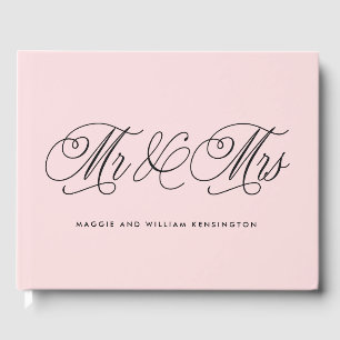 Mr.Mrs. EDITABLE COLORのゲスト結婚ブック ゲストブック