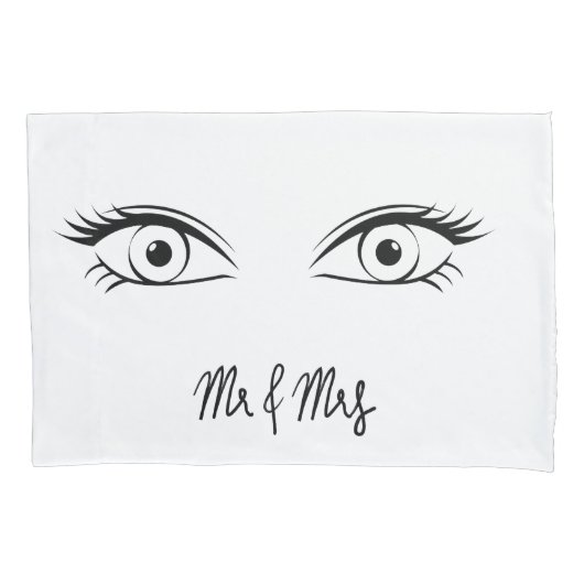 Mr & Mrs Eye Pillowcases 枕カバー (正面左)