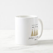 Mr & Mrs First Christmas Mug – Custom Names & Year コーヒーマグカップ (正面右)