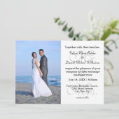 Mr.& Mrs Gray – フォト結婚式招待状 招待状 (スタンド正面)