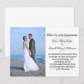 Mr.& Mrs. Gray - Photo Moridge Announcement 招待状 (正面/裏面)