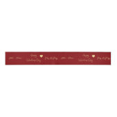 Mr & Mrs Happy Valentine's Day グログランリボン (正面)
