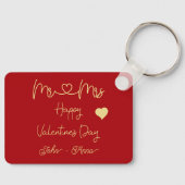 Mr & Mrs Happy Valentine's Day Keychain キーホルダー (正面)