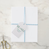 Mr & Mrs last name married year wedding engagement ギフトタグ (より糸付き)