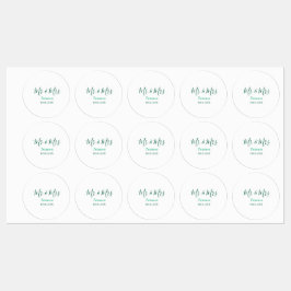 Mr & Mrs last name married year wedding engagement ラベル