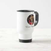 Mr Mrs Love Birds Photo Mug トラベルマグ (正面右)