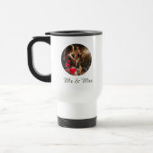 Mr Mrs Love Birds Photo Mug トラベルマグ (左)