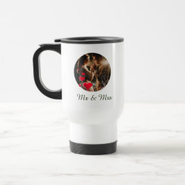 Mr Mrs Love Birds Photo Mug トラベルマグ