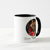 Mr Mrs Love Birds Photo Mug マグカップ (正面右)