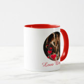 Mr Mrs Love Birds Photo Mug マグカップ (正面右)