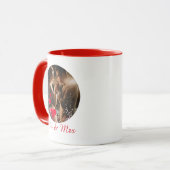 Mr Mrs Love Birds Photo Mug マグカップ (正面左)