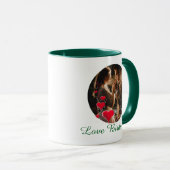Mr Mrs Love Birds Photo Mug マグカップ (正面右)