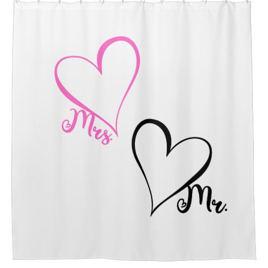 Mr. & Mrs. Shower Curtain シャワーカーテン (正面)