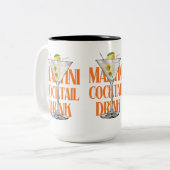 Mr. & Mrs. Wedding Mug – Elegant Personalized Gift ツートーンマグカップ (正面左)