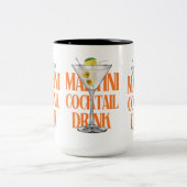 Mr. & Mrs. Wedding Mug – Elegant Personalized Gift ツートーンマグカップ (中央)