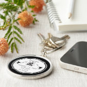 Mr.Mustache Lil Man男の赤ちゃん統計 キーホルダー (側面)