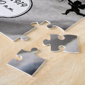 Mr.Mustache Lil Man男の赤ちゃん統計 ジグソーパズル (側面)