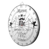 Mr.Mustache Lil Man男の赤ちゃん統計 ダーツボード (正面右)