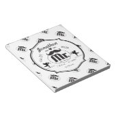 Mr.Mustache Lil Man男の赤ちゃん統計 ノートパッド (アングル)