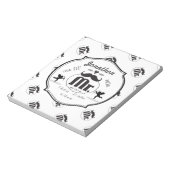 Mr.Mustache Lil Man男の赤ちゃん統計 ノートパッド (回転)