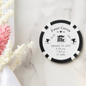 Mr.Mustache Lil Man男の赤ちゃん統計 ポーカーチップ