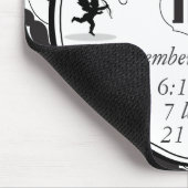 Mr.Mustache Lil Man男の赤ちゃん統計 マウスパッド (コーナー)