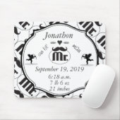 Mr.Mustache Lil Man男の赤ちゃん統計 マウスパッド (マウス)