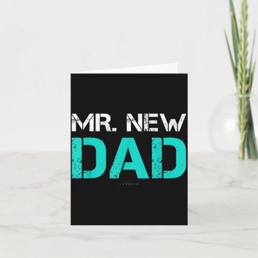 Mr. New Dad . Funny New Dad Tee Shirts  カード (正面)