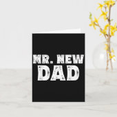 Mr. New Dad Funny New Father Quote Gift Dads  カード (黄色い花)