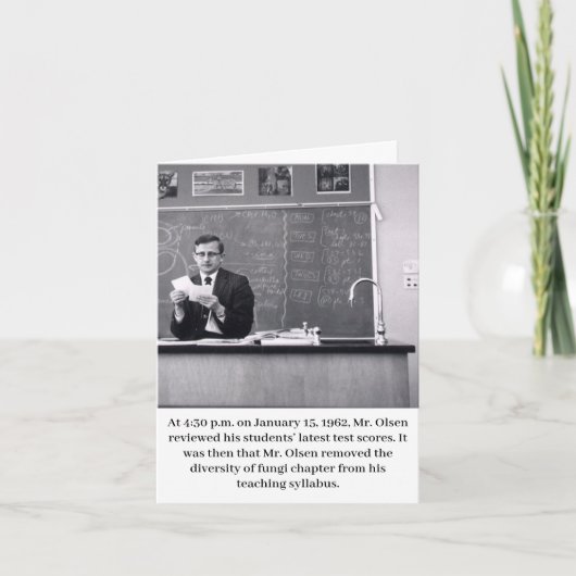 Mr. Olsen Teacher Retirement Congrats Card カード (正面)