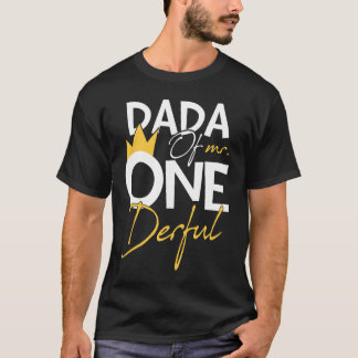 Mr.One Derful素晴らしい第1の誕生日パーティーのダダ Tシャツ